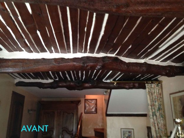 Rénovation du plafond (avant)