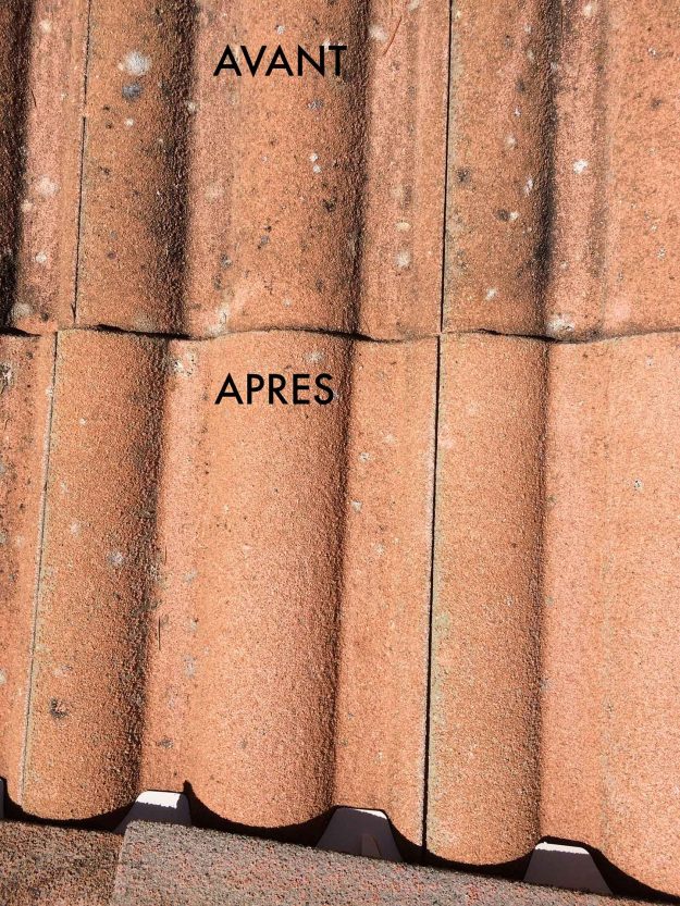 Rénovation de toiture (avant/après)